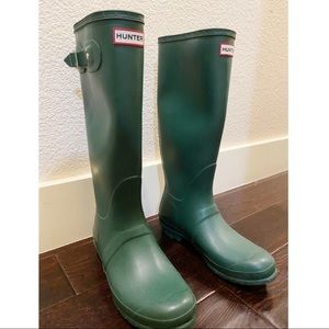 Hunter Tall  Boot Olive Green